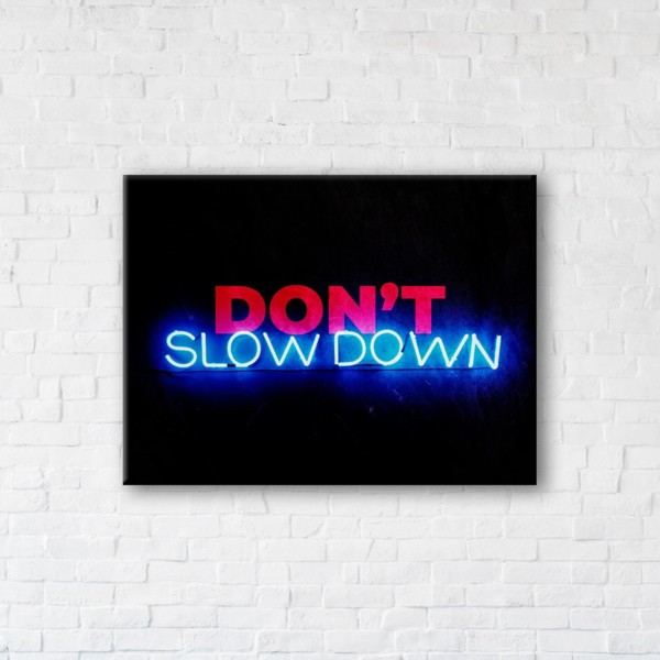 

Картина на холсте прямоугольная I-Art Dont Slow Down 110x145см