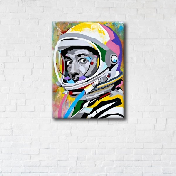 

Картина на холсте прямоугольная I-Art Astronaut Dali 45x60см