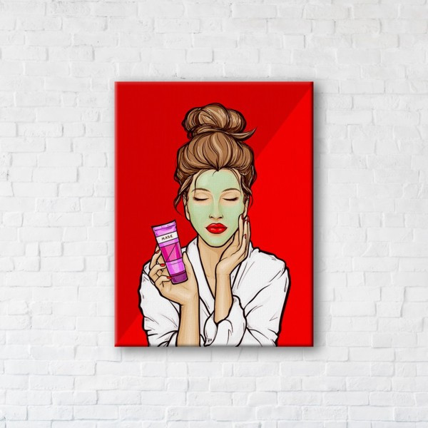 

Картина на холсте прямоугольная I-Art Facial 110x145см