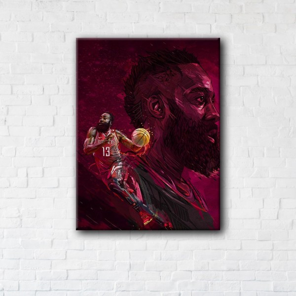 

Картина на холсте прямоугольная I-Art James Harden 50x65см