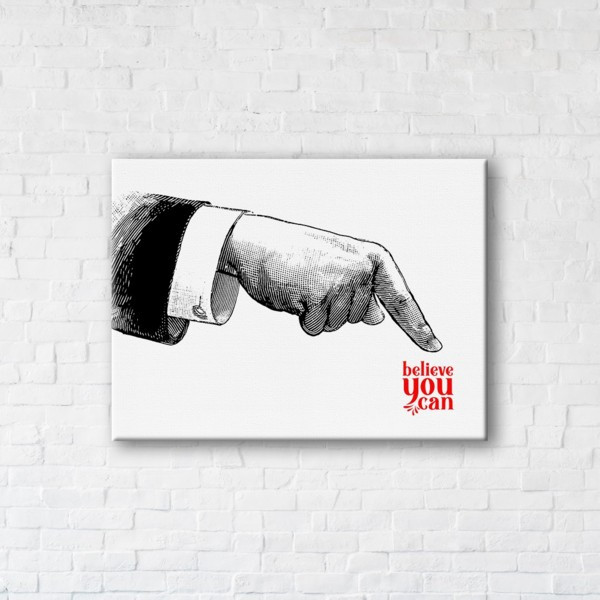

Картина на холсте прямоугольная I-Art Belive 90x120см