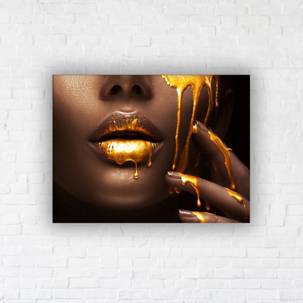 

Картина на холсте прямоугольная I-Art Golden Chocolate 110x145см