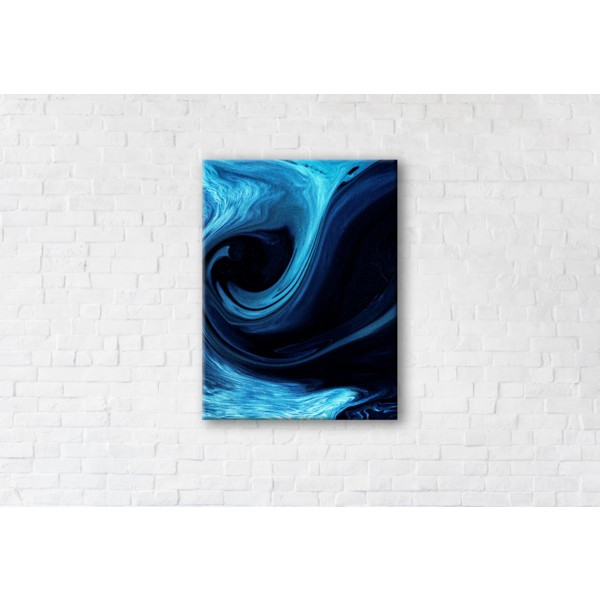 

Картина на холсте прямоугольная I-Art Blue Wave 90x120см