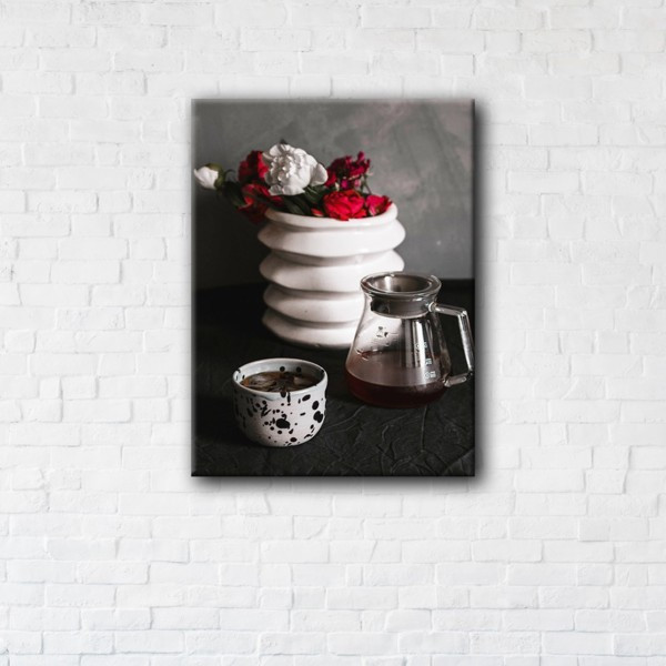 

Картина на холсте прямоугольная I-Art Morning Coffee 110x145см