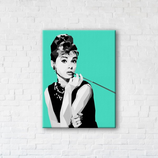 

Картина на холсте прямоугольная I-Art Audrey Hepburn 50x65см