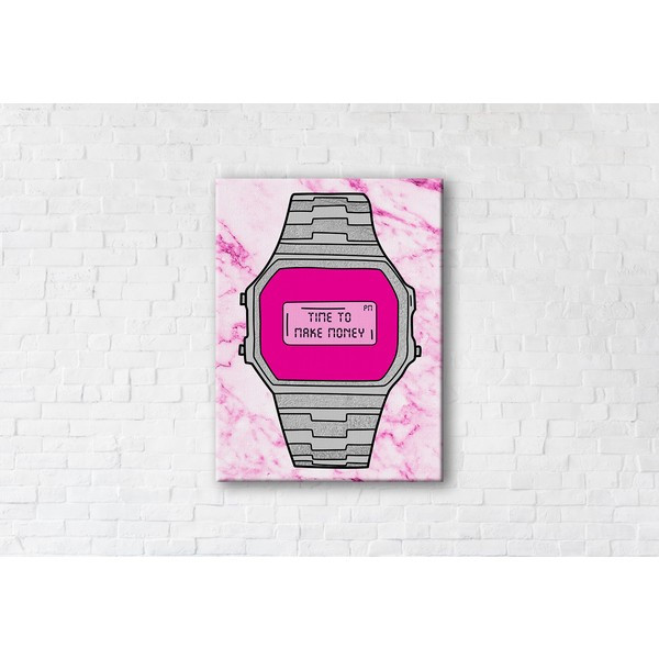 

Картина на холсте прямоугольная I-Art Time to make Money 110x145см
