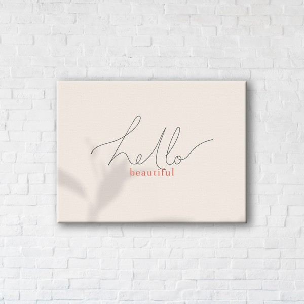 

Картина на холсте прямоугольная I-Art Hello Beatiful 45x60см