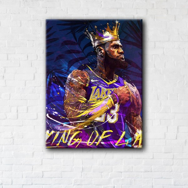 

Картина на холсте прямоугольная I-Art Lebron James 110x145см