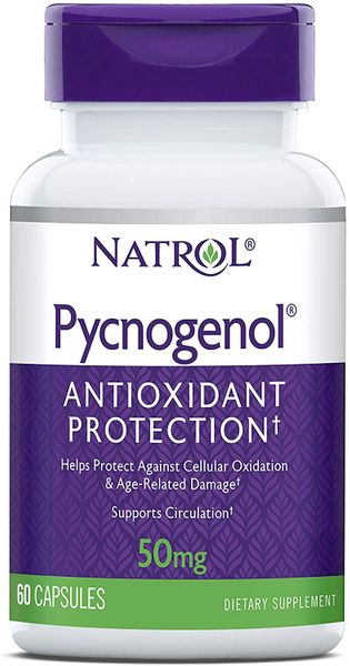 

Пікногенол (кора сосни) Pycnogenol Natrol 50 мг 60 капсул (NTRL116)