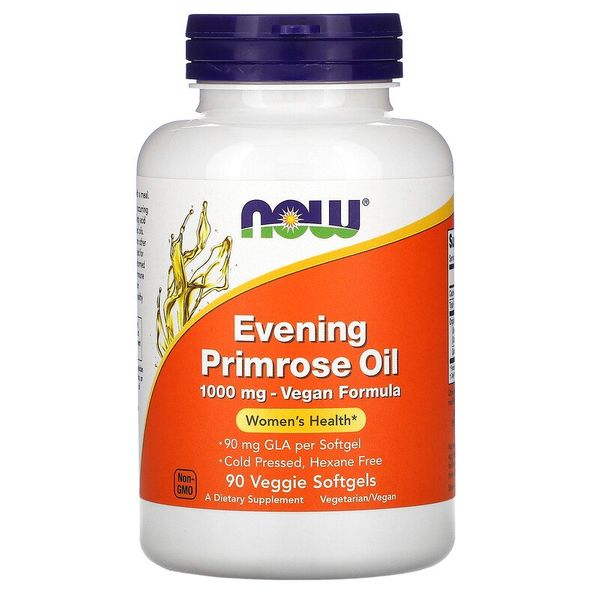 

Олія вечірньої примули Evening Primrose Oil Now Foods 1000 мг 90 капсул (NF857)