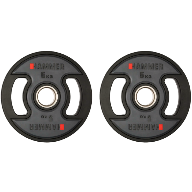 

Олимпийские диски профессиональные Hammer PU Weight Discs 2х5 кг, код: 4707-S25
