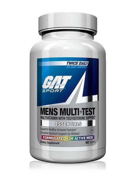 

Вітаміни для чоловіків Men's Multi+Test GAT Sport 60 таблеток (GAT030)