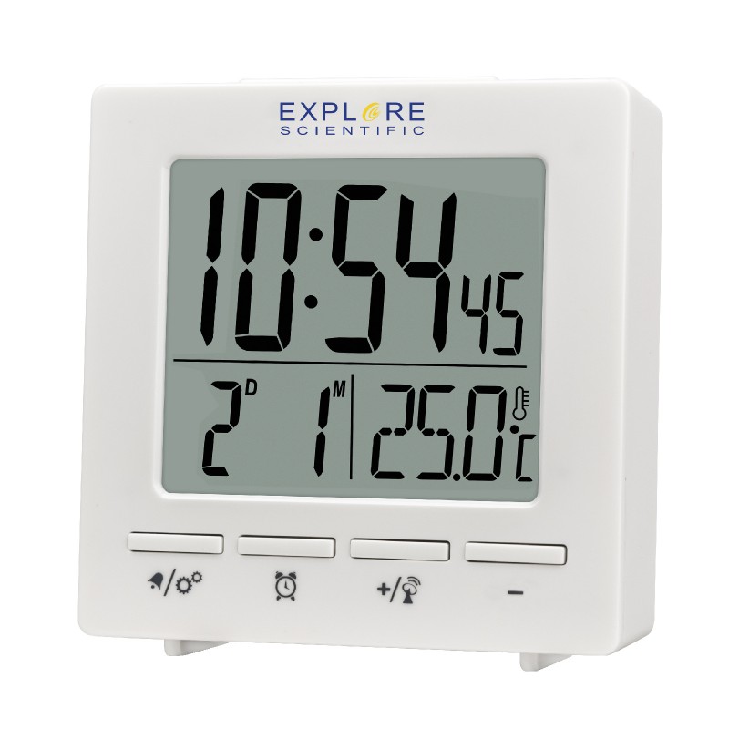 

Часы настольные Explore Scientific Mini RC Alarm White , код: 928647-SVA