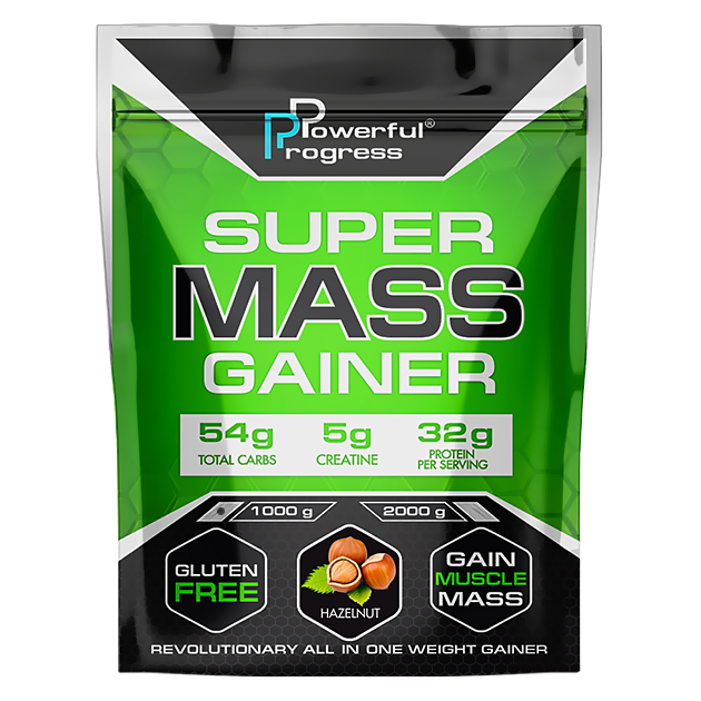 

Гейнер Powerful Progress Super Mass Gainer 1 кг Лесной орех