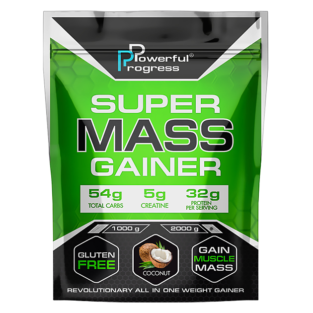 

Гейнер Powerful Progress Super Mass Gainer 2 кг Кокос