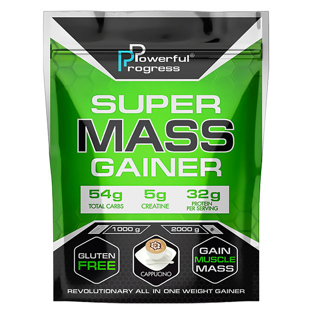 

Гейнер Powerful Progress Super Mass Gainer 2 кг Капучино