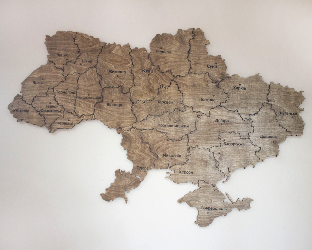 

Карта Украины из фанеры 100x64x1см 06.14