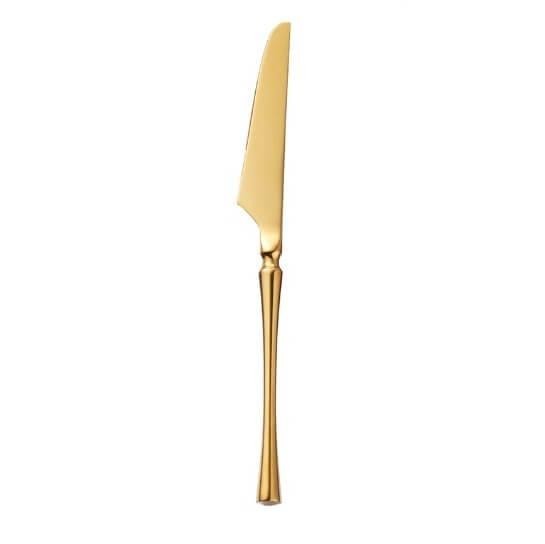 

Нож столовый REMY-DECOR Инсбрук золото с золотой ручкой, 1шт
