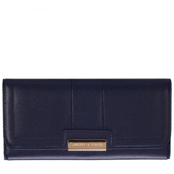 

Кожаный женский кошелек Smith and Canova 28624 Devine (Navy)