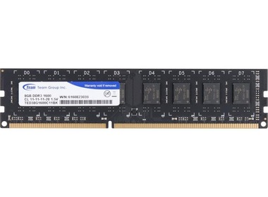 

Оперативная память TEAM 8Gb DDR3 1600MHz Elite (TED38G1600C1101)