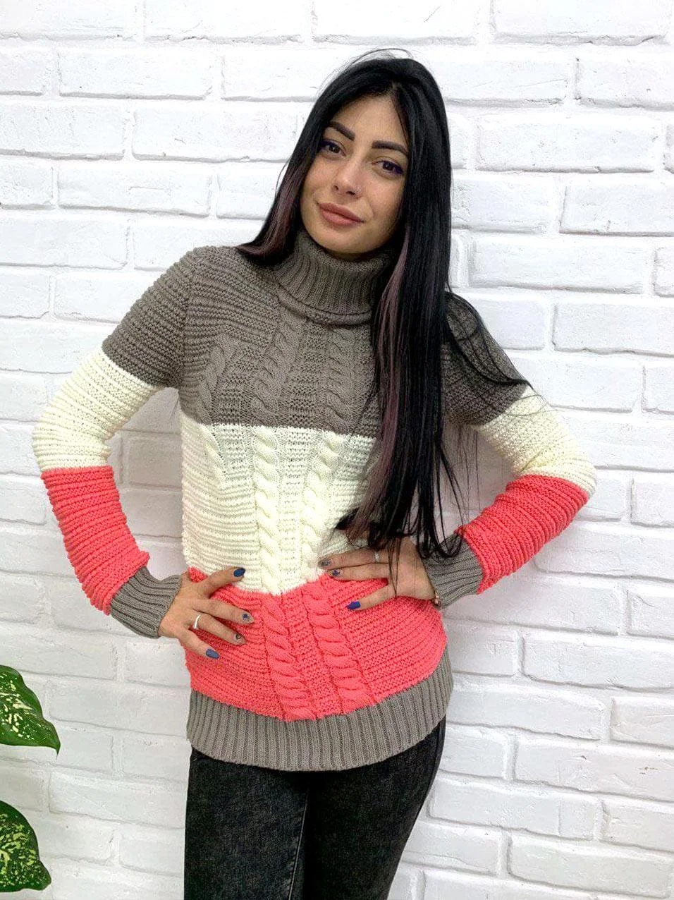 

Fashions • Свитер с воротником Нора Fashions - капучино (516-аш, Fashions • Свитер с воротником Нора Fashions 46-54 капучино (516-аш)
