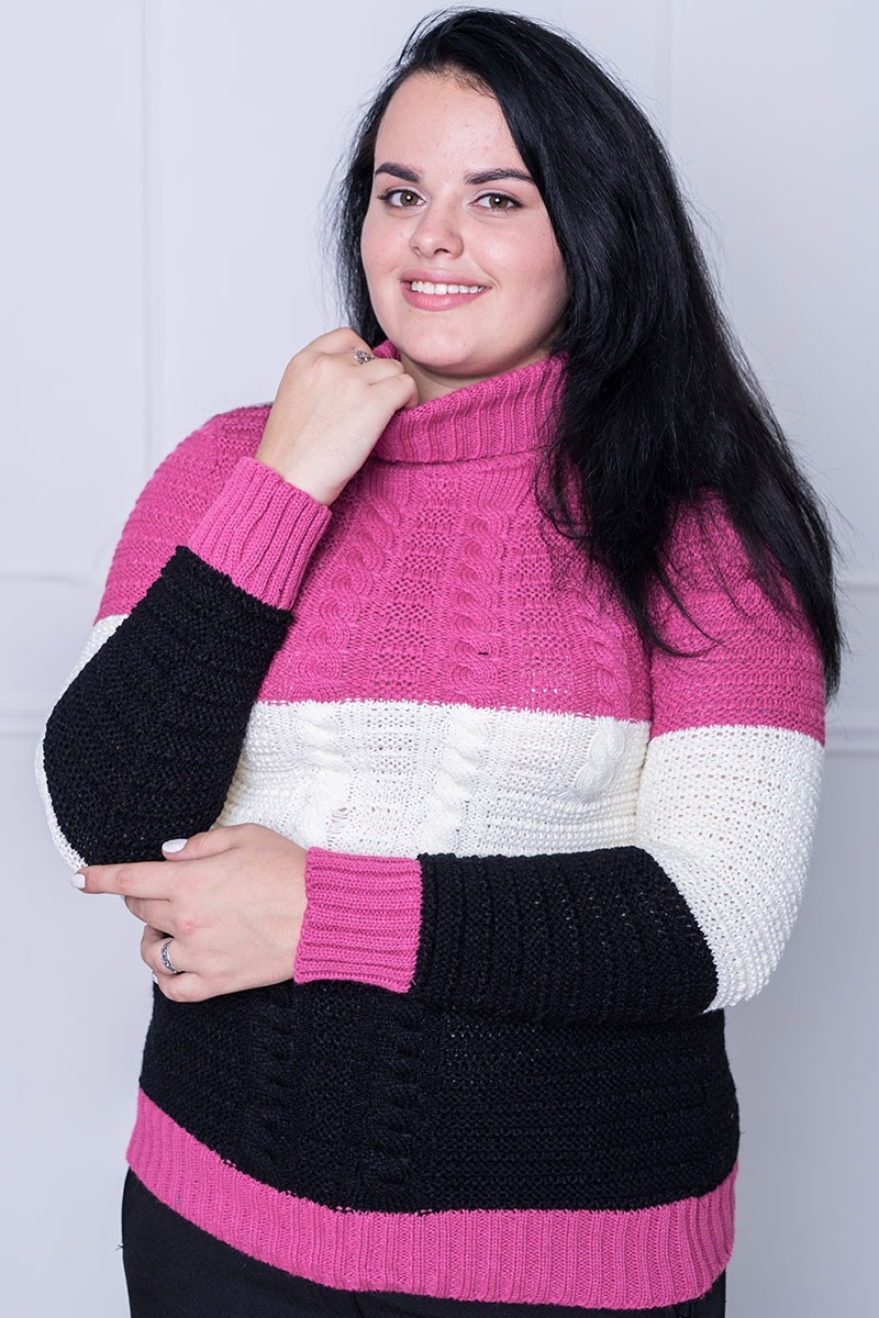 

Fashions • Свитер с воротником Нора Fashions - малина (516-аш, Fashions • Свитер с воротником Нора Fashions 46-54 малина (516-аш)