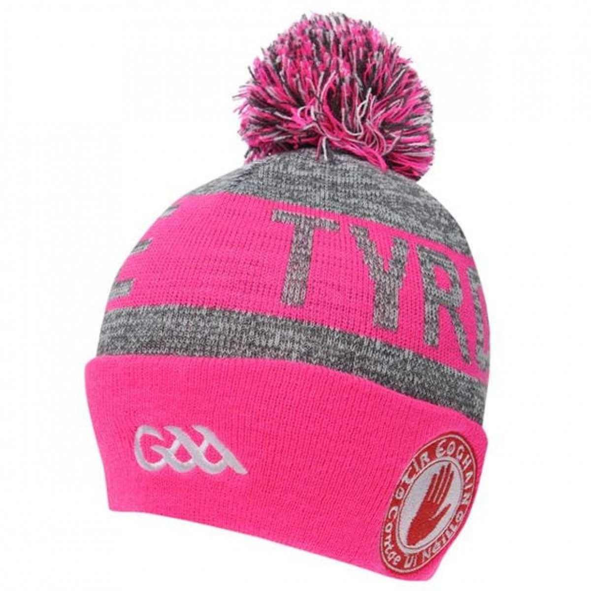 

Головной убор Official GAA Beanie Charcoal/Pink, Женский