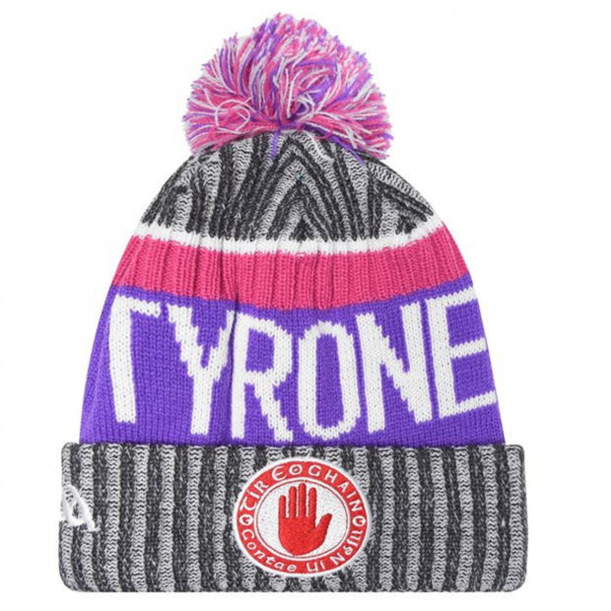 

Головной убор Official Tyrone GAA Beanie Char/Pnk/Pur, Женский