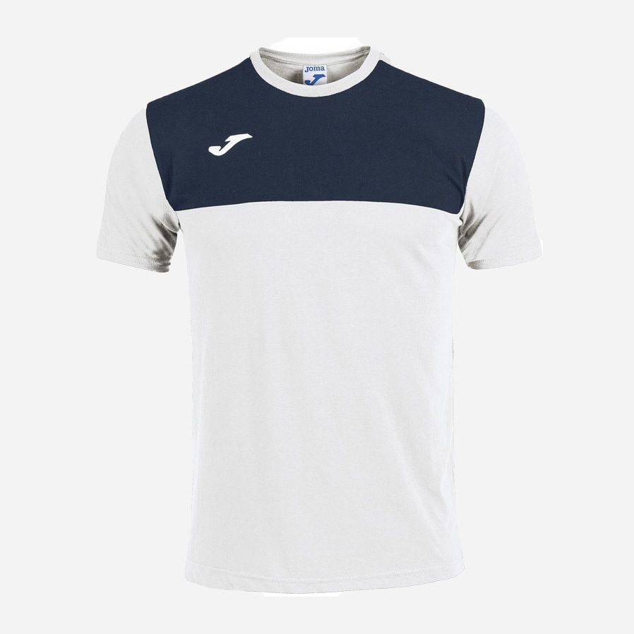 

Футболка детская JOMA Winner 101683.203 129-140 см 3XS Белая с темно-синим