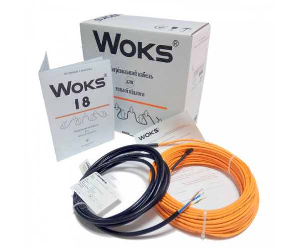 

Греющий кабель Woks 18 147 м теплый пол Woks