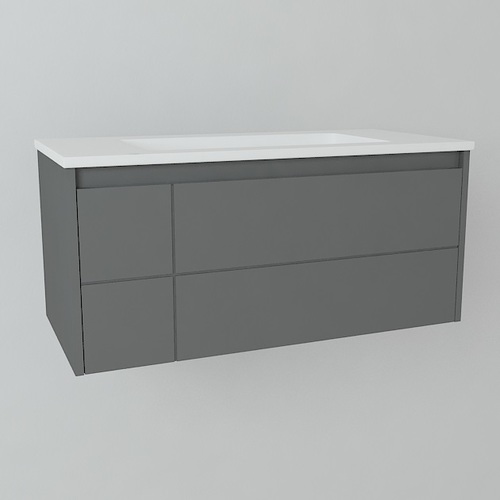 

Тумба 100 з раковиною DEVIT 0022110A LAGUNA, антрацит