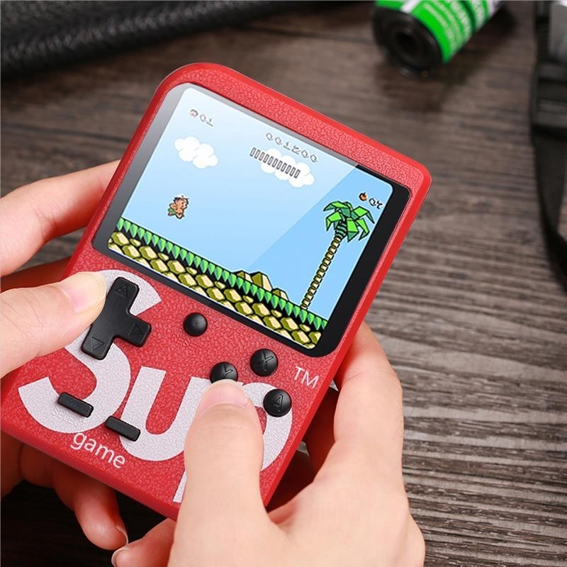 

Портативная игровая ретро консоль ПРИВЕТ из 90 ых SUP GAME BOX красная