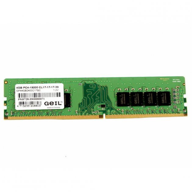 

Оперативная память GEIL DDR4 4GB 2400 MHz Pristine Series (GP44GB2400C17SC)