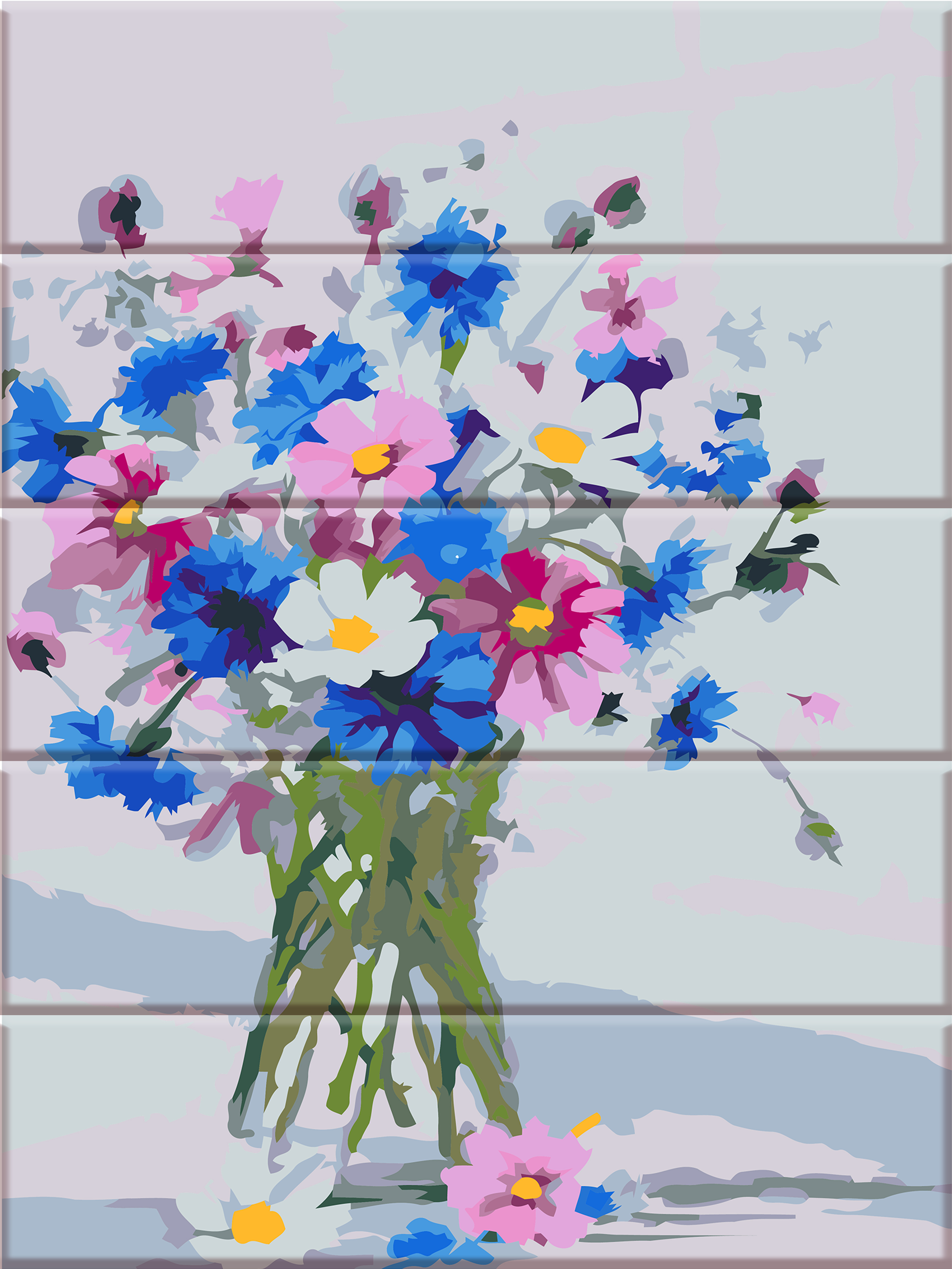 

Картина по номерам ArtStory Цветы из сада 40*30 см на дереве (в коробке) арт.ASW046