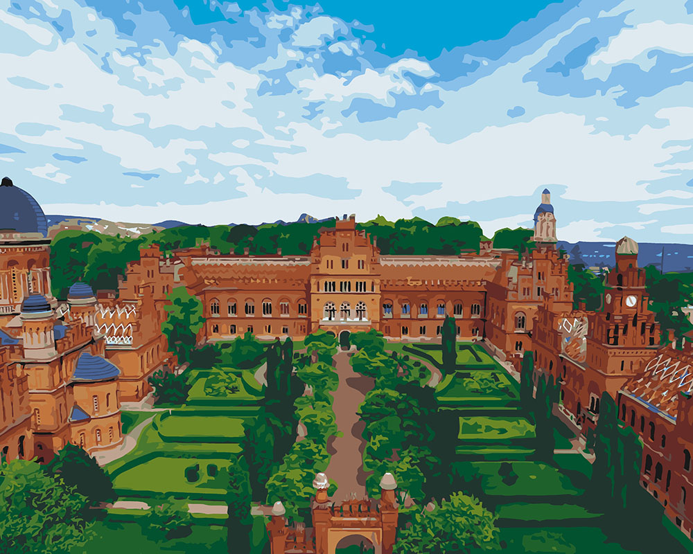 

Картина по номерам Идейка Украинский Хогвартс 40*50 см (без коробки) арт.KHO3563