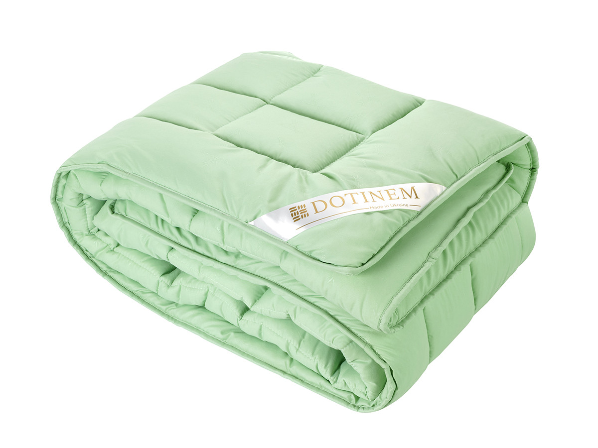 

Одеяло DOTINEM SAGANO ЛЕТО двуспальное 175*210 см микрофибра/бамбуковое волокно легкое зеленое арт.214902-2