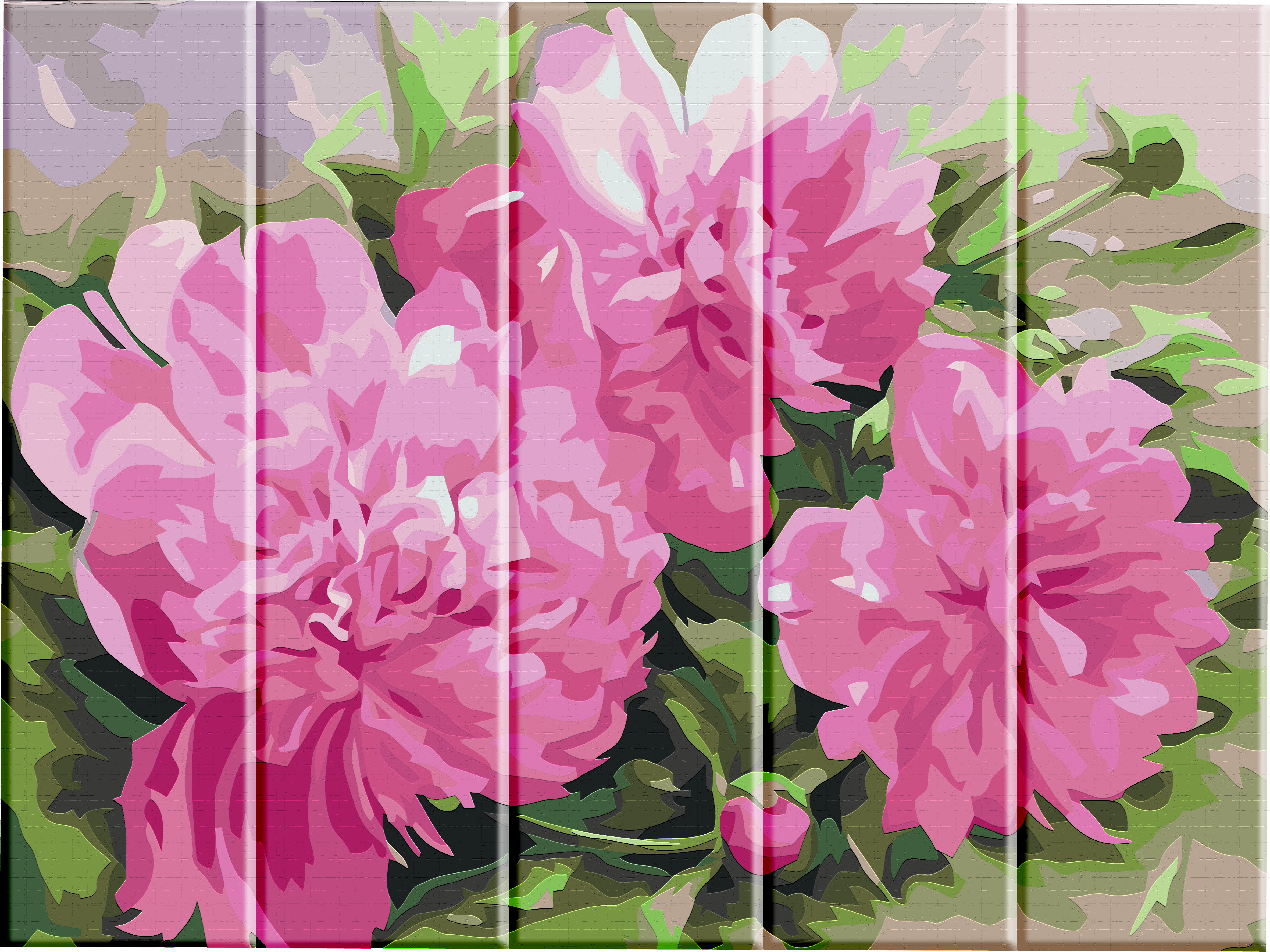 

Картина по номерам ArtStory Пионы 40*30 см на дереве (в коробке) арт.ASW002