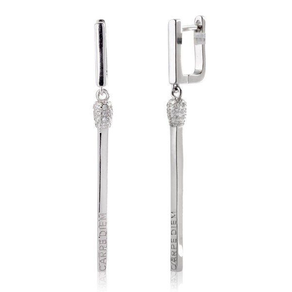 

Серебряные серьги Silver925 с цирконием белым 9,1 гр