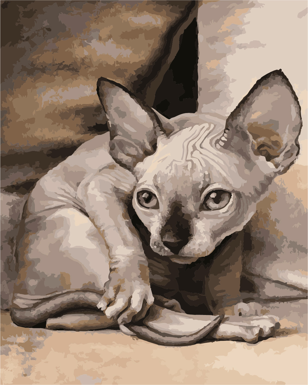 

Картина по номерам Art Story Экзотическая кошка 40x50 см в коробке (AS 1027)
