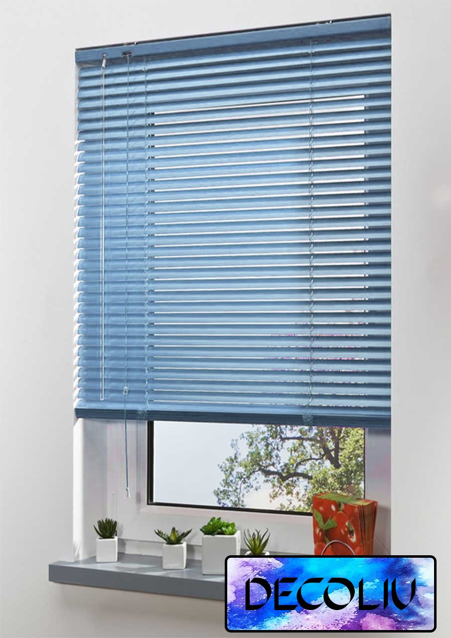 

Жалюзи DECOLIV Горизонтальные алюминиевые небесные 130*170см