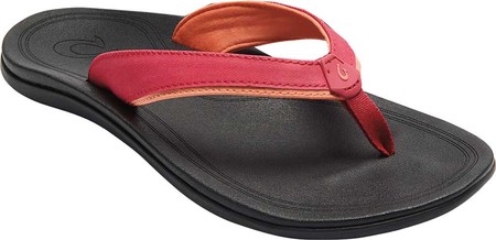 

Женские вьетнамки, сланцы OluKai Punua Flip Flop Passion Flower/Black Synthetic 38