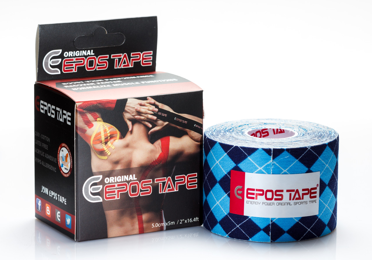 

Кинезио тейп EPOS TAPE 5м, ромбы