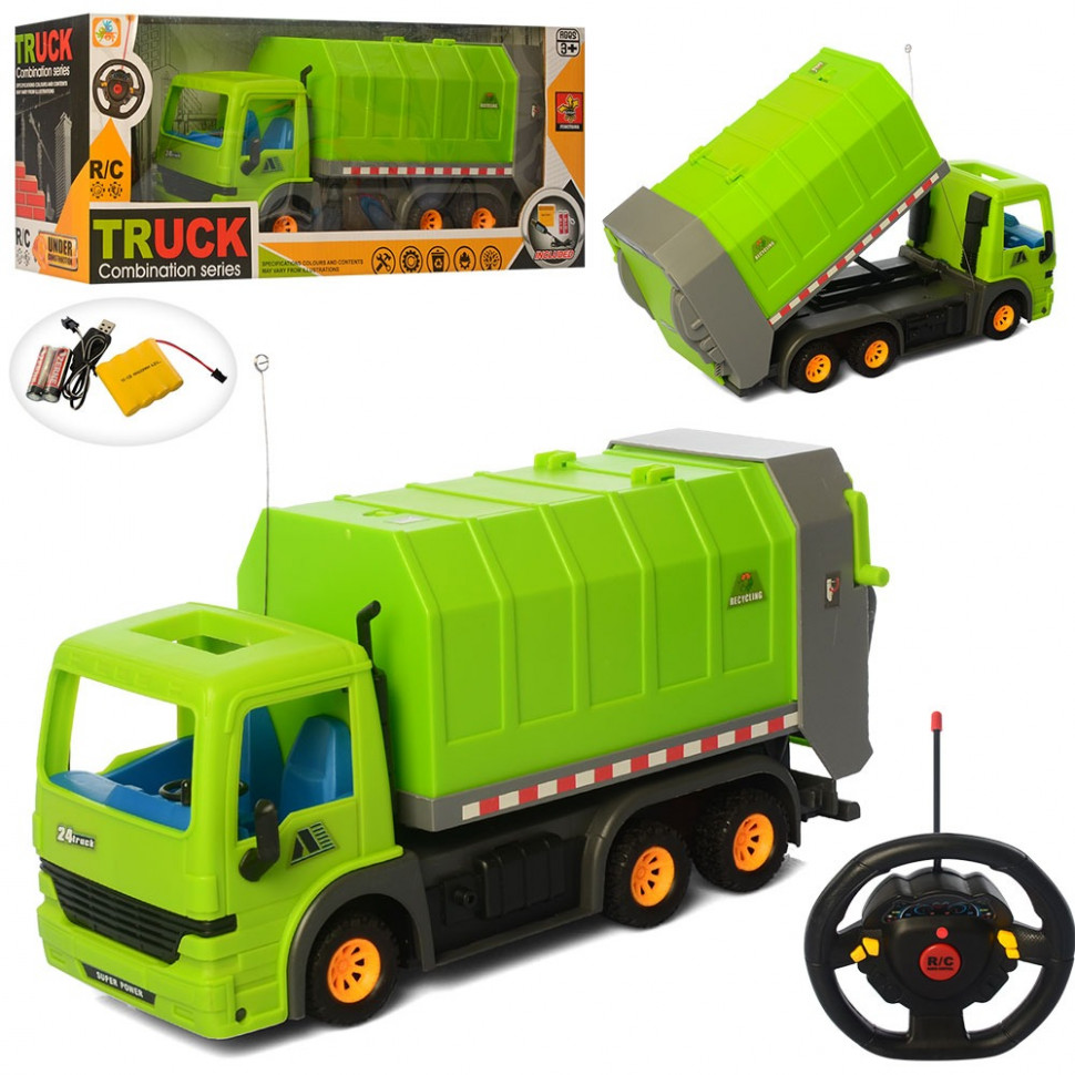 

Игрушечный Мусоровоз JC-158A на радиоуправлении, 1:12 Bambi