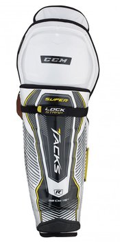 

Щитки CCM SUPER TACKS SR взрослые, Размер 18", черный/белый/желтый, STSHIN-SR-18