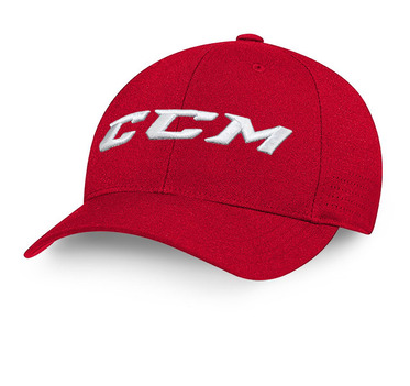 

Кепка CCM TEAM FLEXFIT CAP C3723 Red JR детская, красный, ADJ-RED