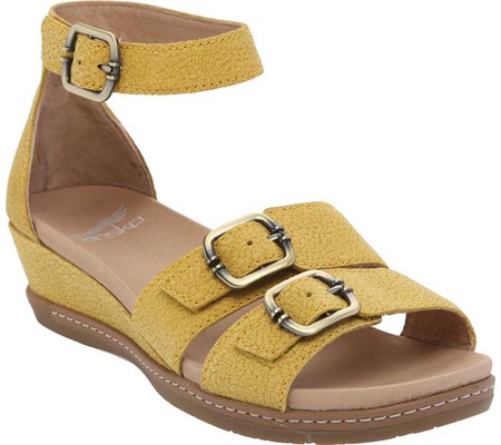 

Женские босоножки Dansko Astrid Ankle Strap Sandal Yellow Textured Nubuck 37