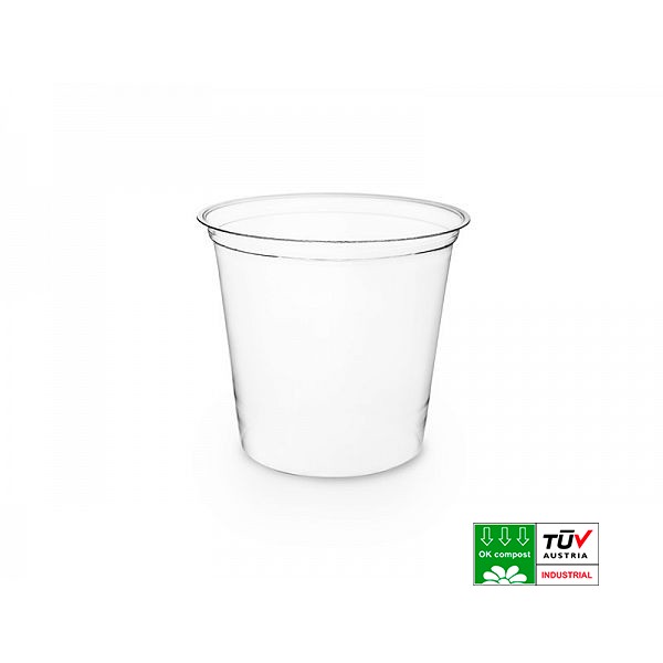 

Контейнер круглый из крахмала Vegware 720мл прозрачный 50 шт. CF-DC-24