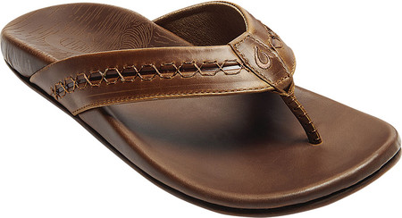 

Мужские вьетнамки, сланцы OluKai Honoli'I Thong Sandal Toffee/Toffee Full Grain Leather 41