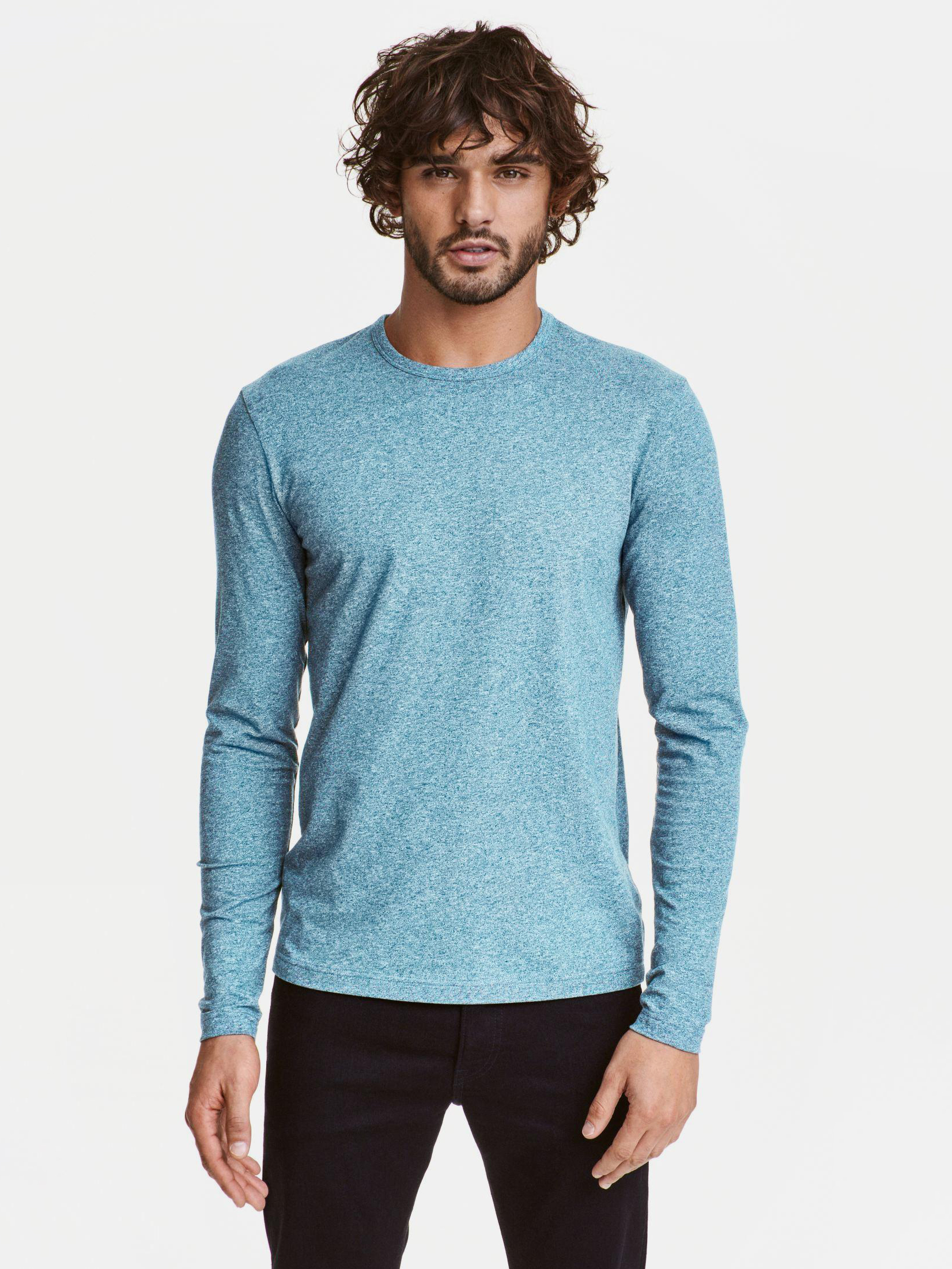 

Лонгслив H&M XAZ139094ANCW Голубой