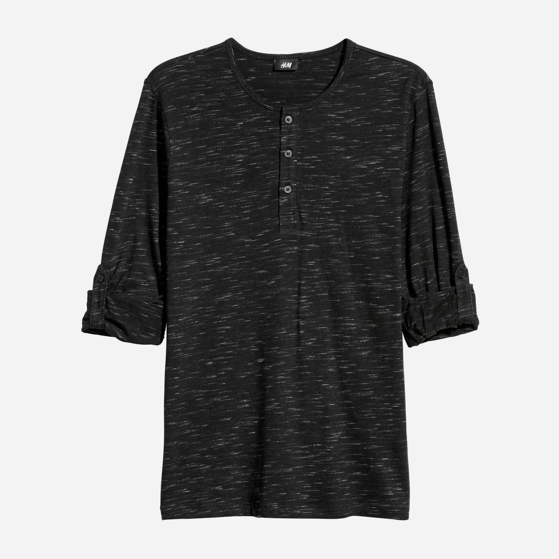 

Лонгслив H&M XAZ106964MJUR Черный в белые узоры